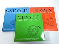 Munsell, Ostwald, and Birren, 3 Vol Set, 1969, Very Good+ hardcover w/ DJs and slipcase
