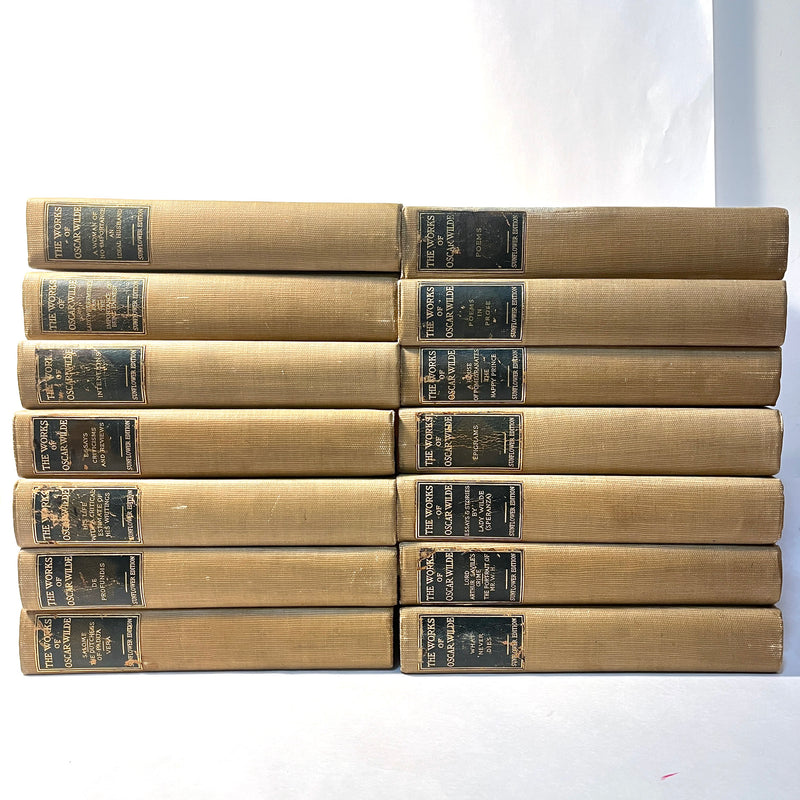 The Works of Oscar Wilde. 1909 Sunflower Edition, 14 Volumes, Good HC, #294/1000