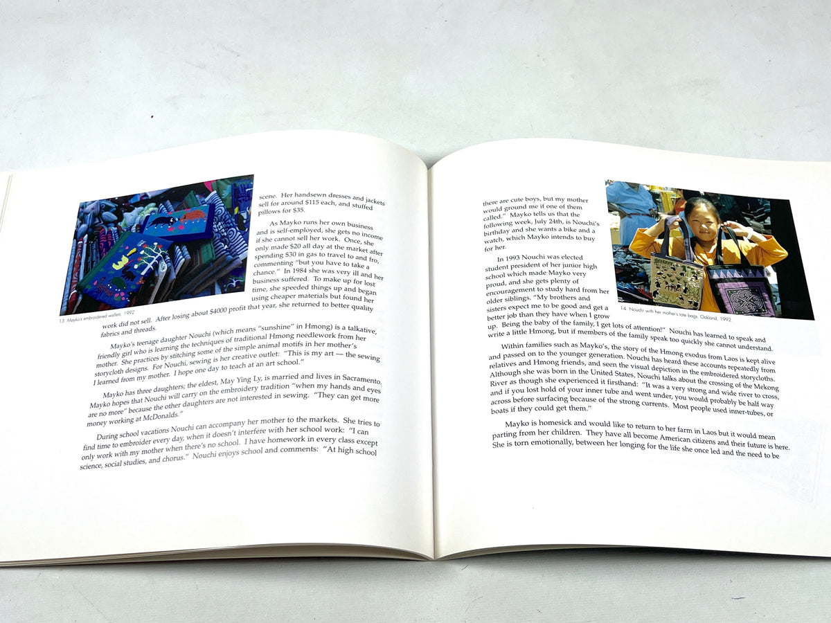 Mayko's Story: A Hmong Textile Artist in California, 1996, SIGNED, Near Fine staplebound