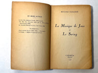 La Musique de Jazz et le Swing, Hugues Panassie, Correa, 1943, Very Good