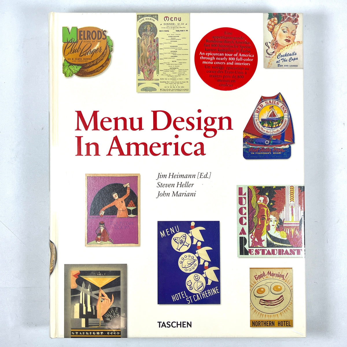 Menu Design In America, Taschen, 2011, New in shrink-wrap hardcover