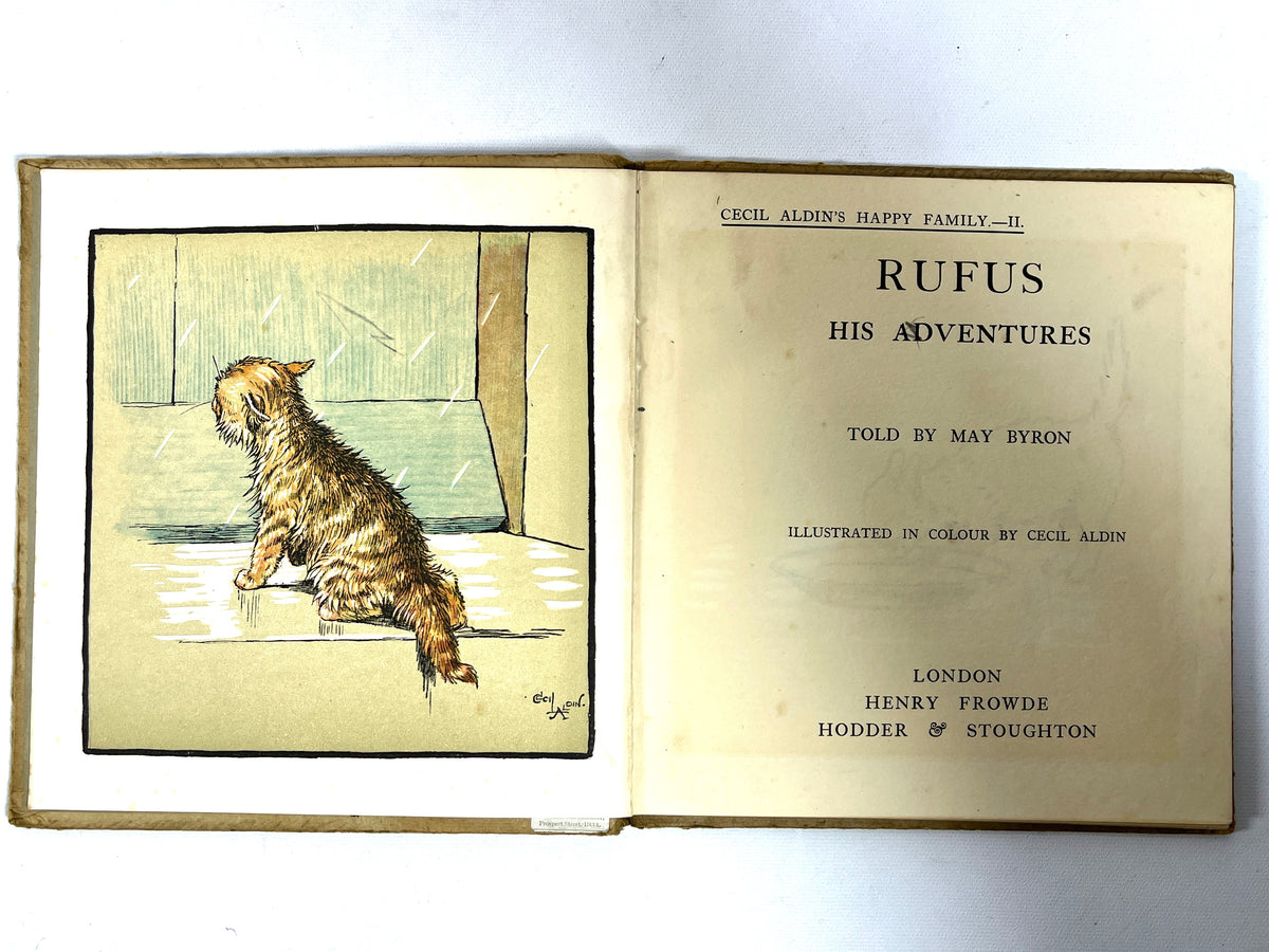 May Byron, Cecil Aldin's Happy Family, Vols 1-6, 1912, Very Good- hardcover book set