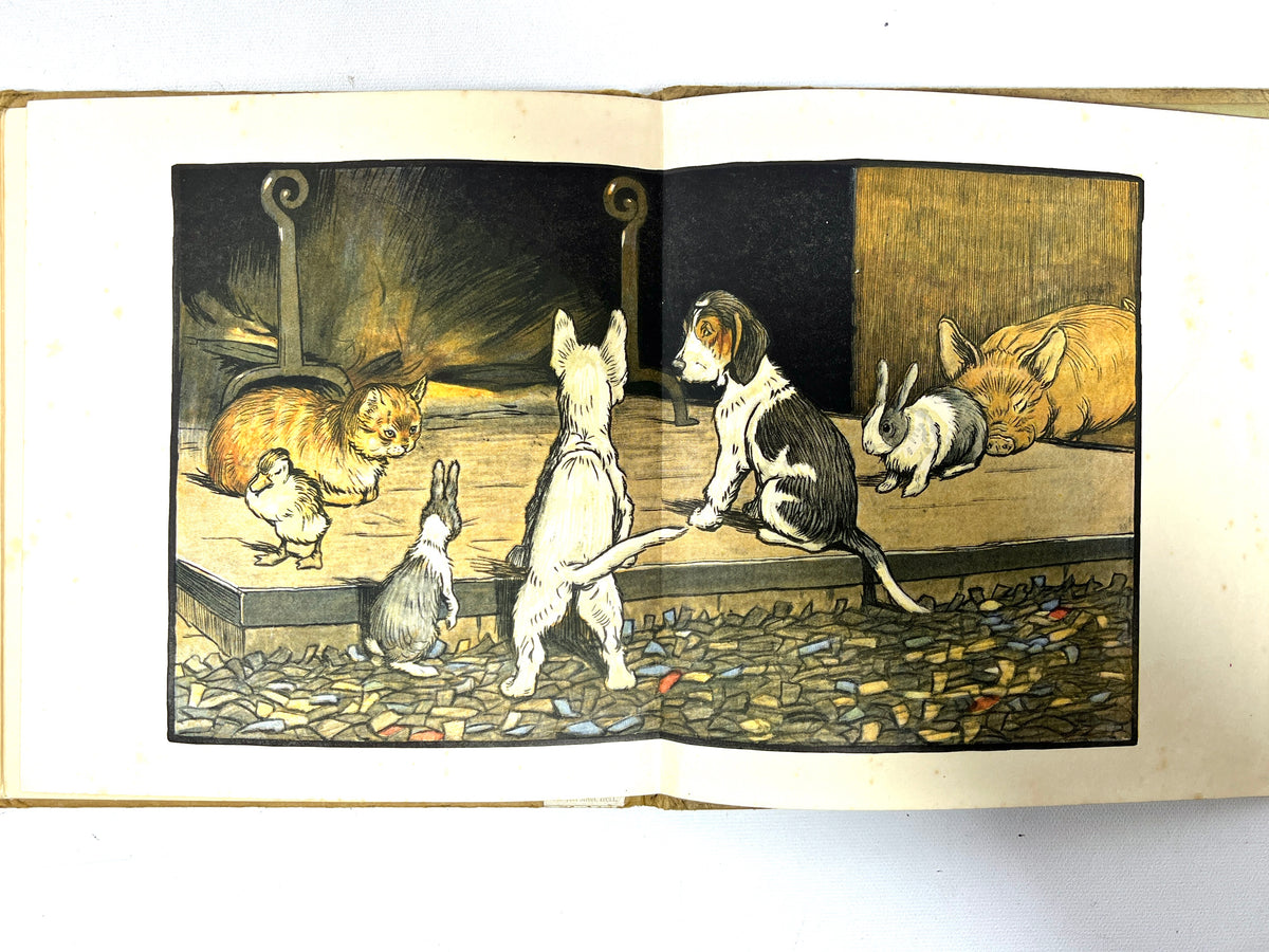May Byron, Cecil Aldin's Happy Family, Vols 1-6, 1912, Very Good- hardcover book set