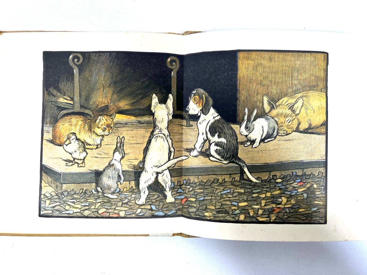 May Byron, Cecil Aldin's Happy Family, Vols 1-6, 1912, Very Good- hardcover book set