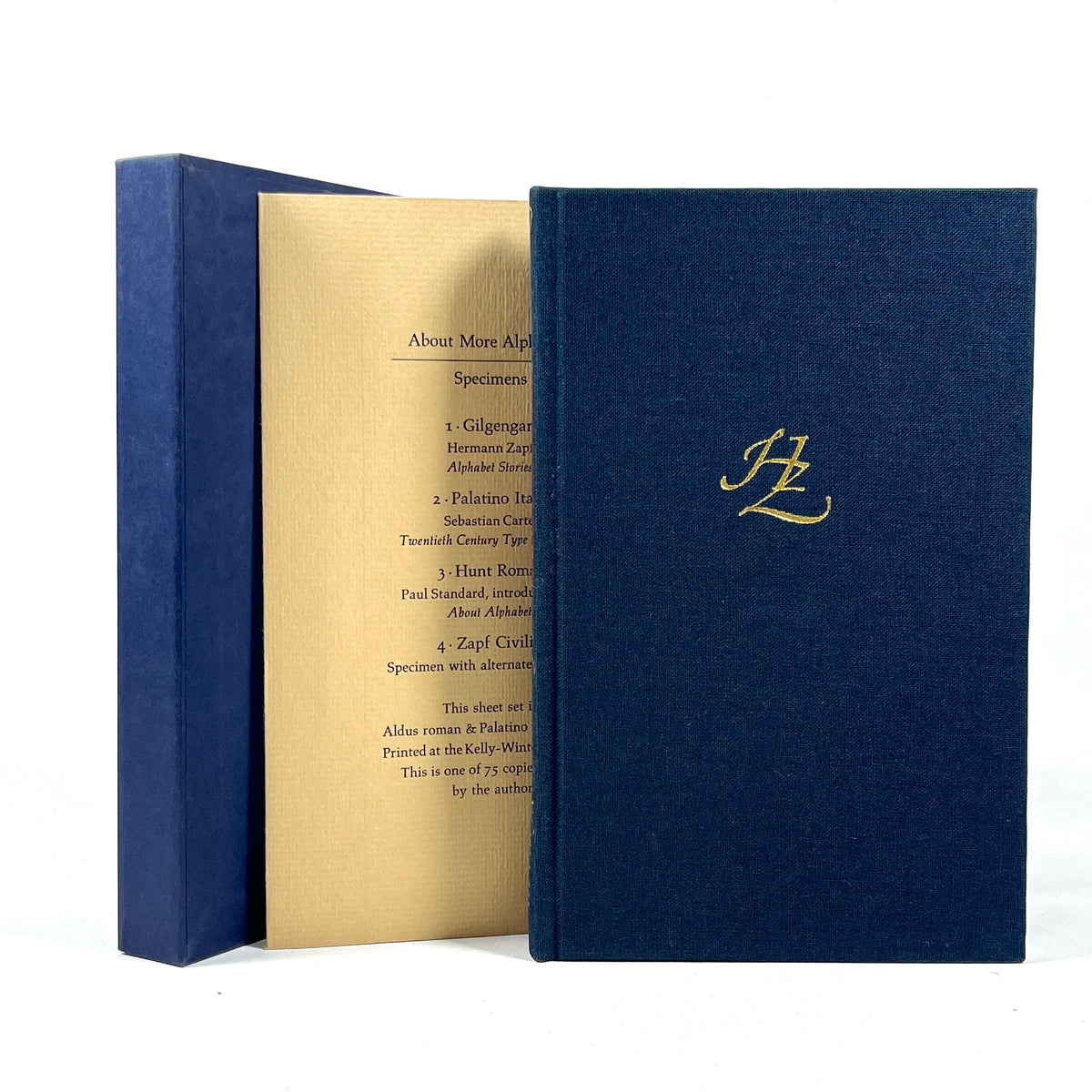 About More Alphabets: The Types of Hermann Zapf, 2011, Near Fine HC w/sheet set+ slipcase