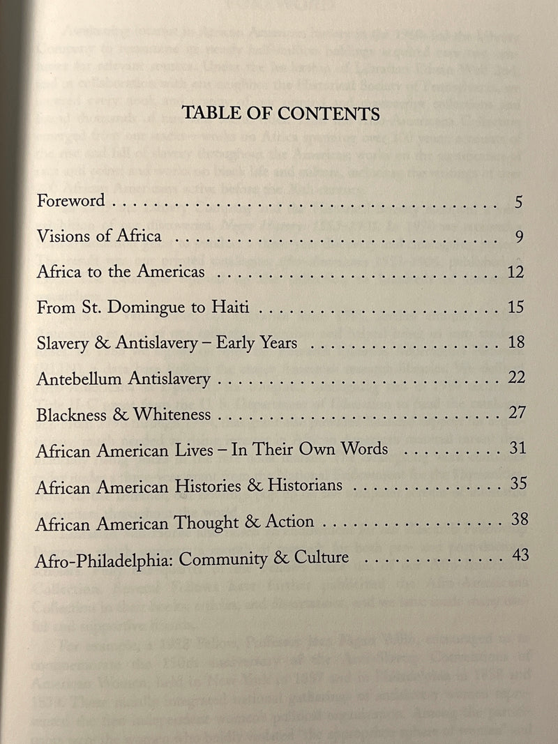 An African American Miscellany: Selections from a Quarter Century of Collecting, 1970-1995, 1996, SC, NF.
