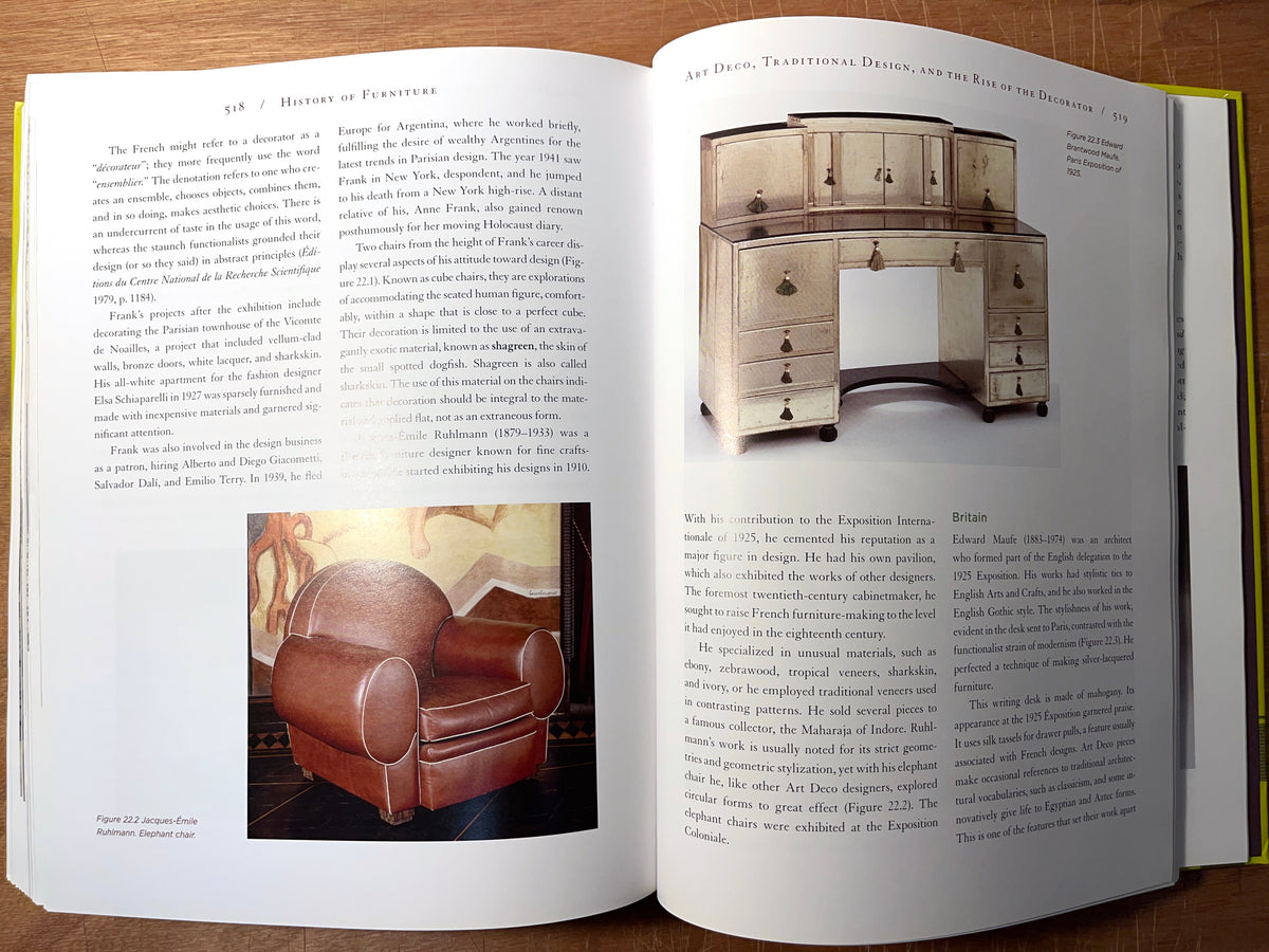 History of Furniture: A Global View, Mark Hinchman, Fairchild Books, 2009, NF