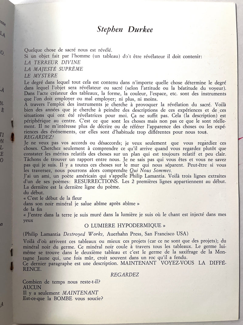 Wayne Thiebaud / Stephen Durkee, Galleria Schwarz Milano, 1963, SC, VG.