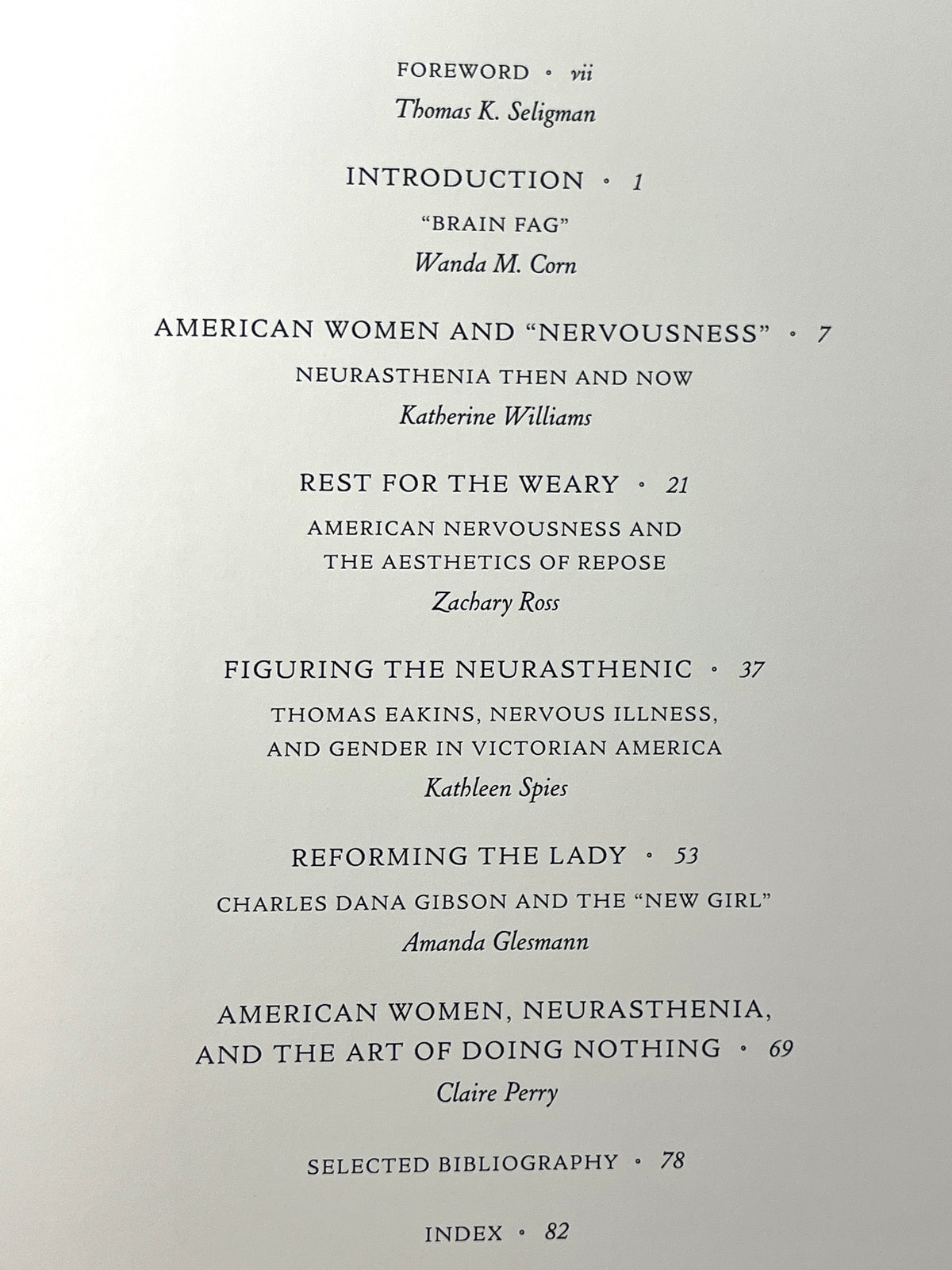 Women On The Verge: The Culture of Neurasthenia In Nineteenth-Century American Art, New SC.