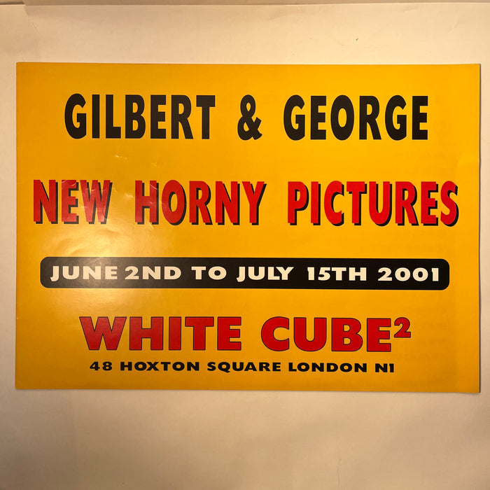 New Horny Pictures, 2001 SIGNED exhibit catalog, White Cube, Near Fine SC